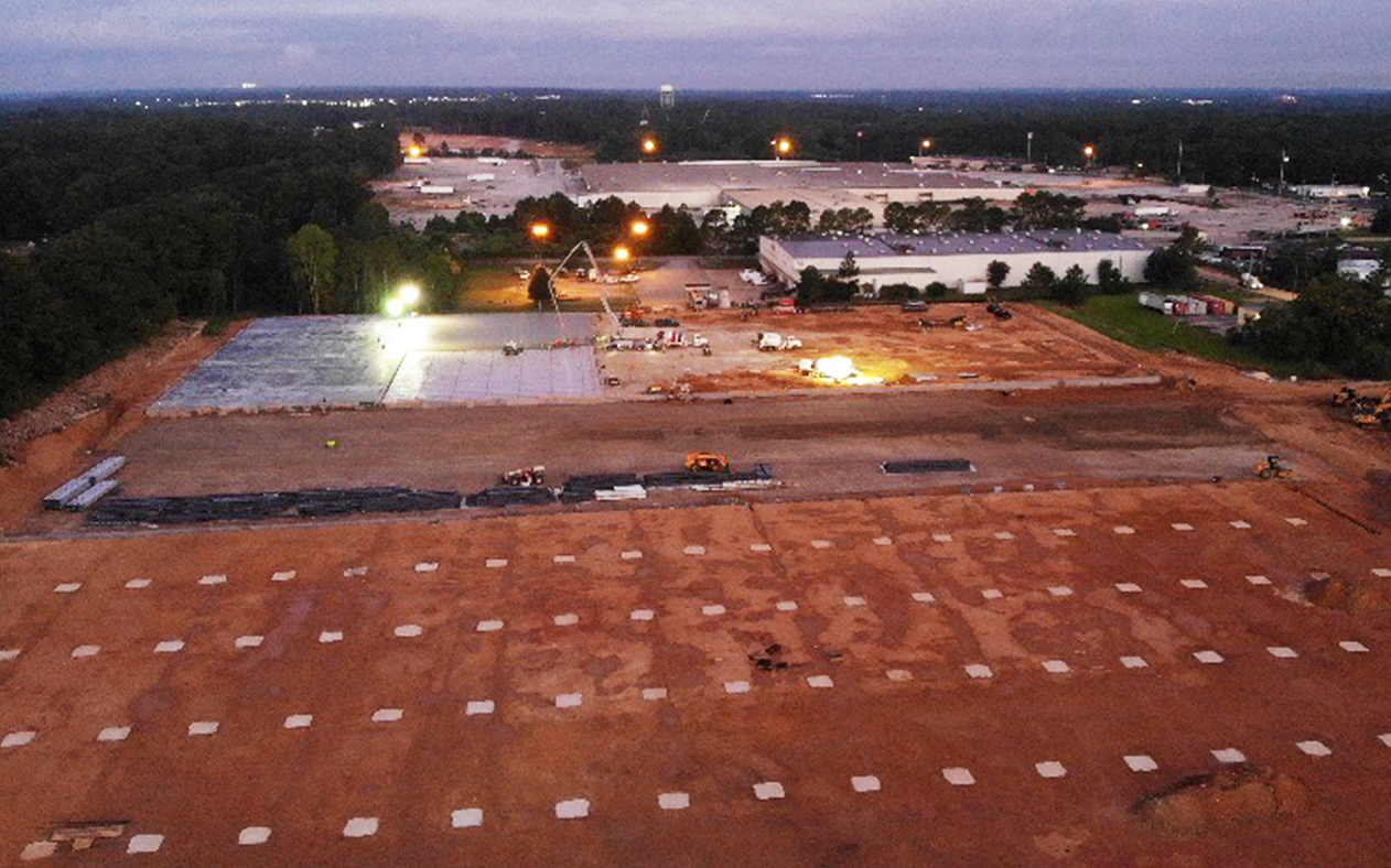 SJC Concrete Auburn Alabama paving sidewalk driveway loading docks foundation