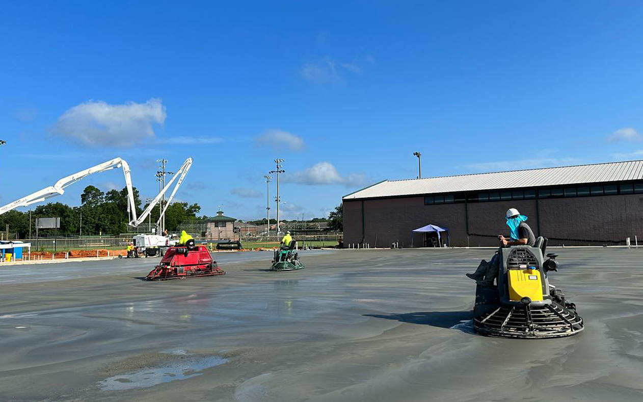 SJC Concrete Auburn Alabama paving sidewalk driveway loading docks foundation